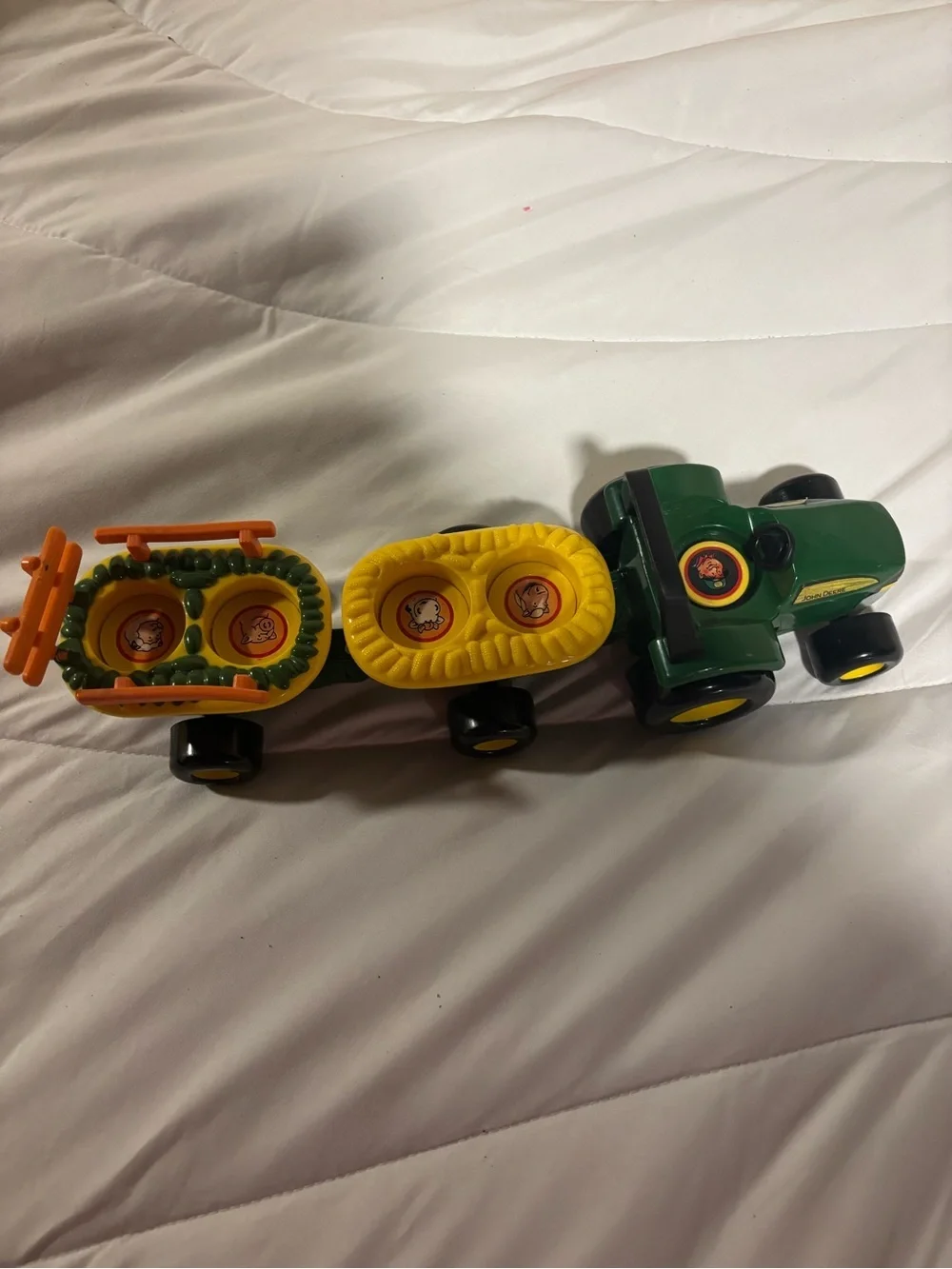 ERTL John Deere Animal Sounds Hayride Playset Tractor Wagon Farm Vehicle Toy